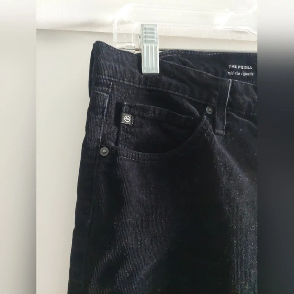 Adriano Goldschmied AG The Prima Midrise Cigarette black corduroy pant 30 - Picture 6 of 8